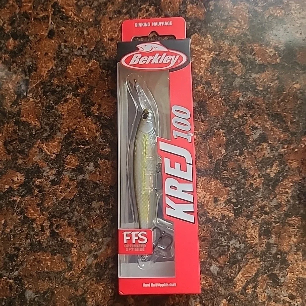 LOT OF 3 Berkley KREJ 100 Jerkbaits Great For Bass!! Livescope‎ Enhanced New!